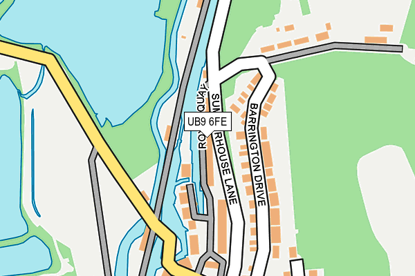 UB9 6FE map - OS OpenMap – Local (Ordnance Survey)