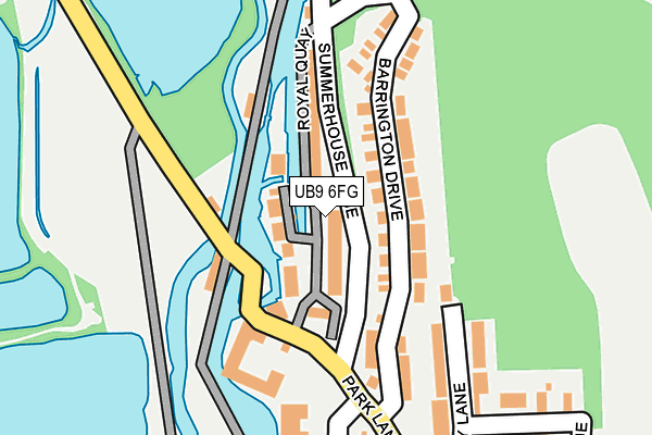 UB9 6FG map - OS OpenMap – Local (Ordnance Survey)