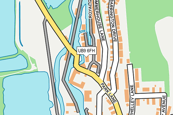 UB9 6FH map - OS OpenMap – Local (Ordnance Survey)