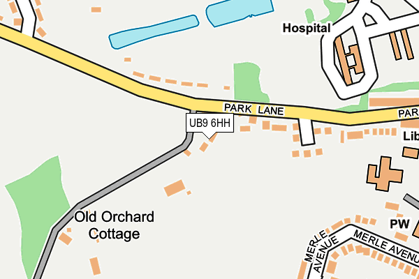 UB9 6HH map - OS OpenMap – Local (Ordnance Survey)