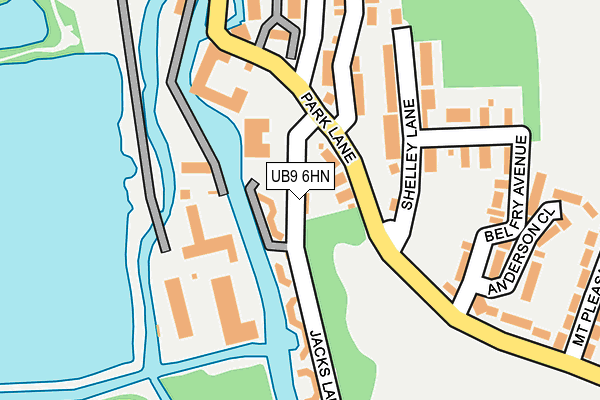 UB9 6HN map - OS OpenMap – Local (Ordnance Survey)