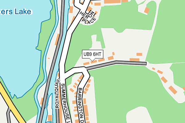 UB9 6HT map - OS OpenMap – Local (Ordnance Survey)