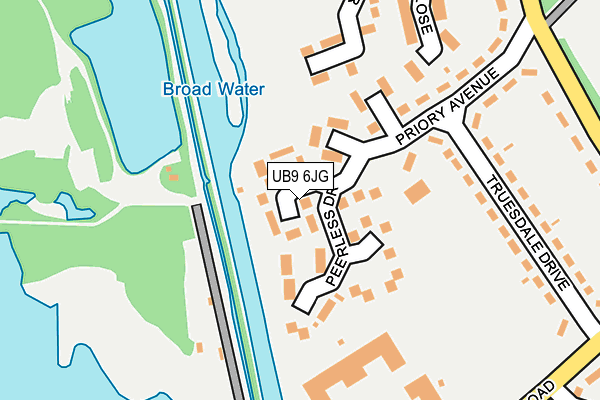 UB9 6JG map - OS OpenMap – Local (Ordnance Survey)