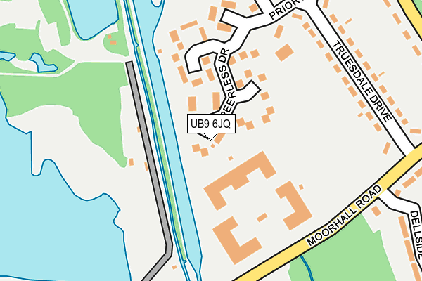 UB9 6JQ map - OS OpenMap – Local (Ordnance Survey)