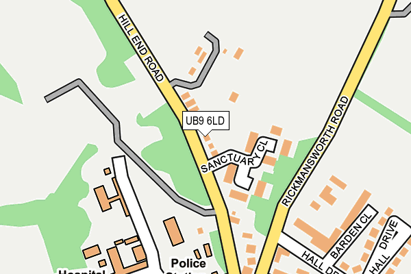 UB9 6LD map - OS OpenMap – Local (Ordnance Survey)