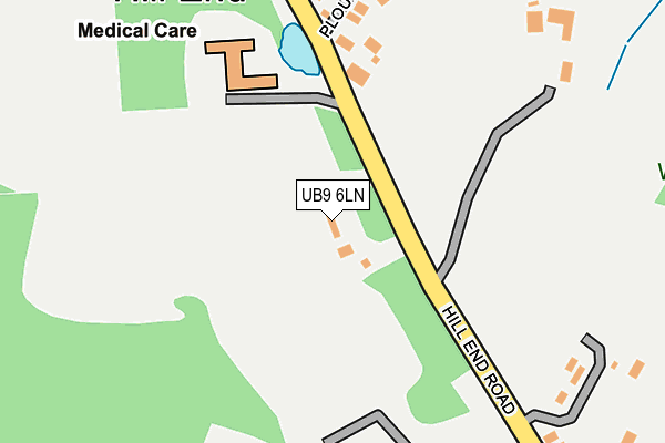 UB9 6LN map - OS OpenMap – Local (Ordnance Survey)