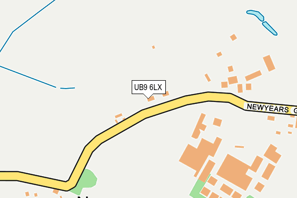 UB9 6LX map - OS OpenMap – Local (Ordnance Survey)