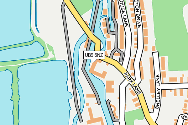 UB9 6NZ map - OS OpenMap – Local (Ordnance Survey)