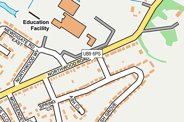 UB9 6PS map - OS OpenMap – Local (Ordnance Survey)