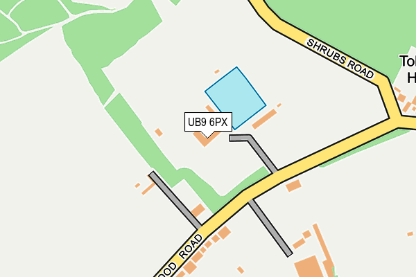 UB9 6PX map - OS OpenMap – Local (Ordnance Survey)