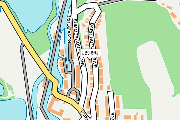 UB9 6RJ map - OS OpenMap – Local (Ordnance Survey)