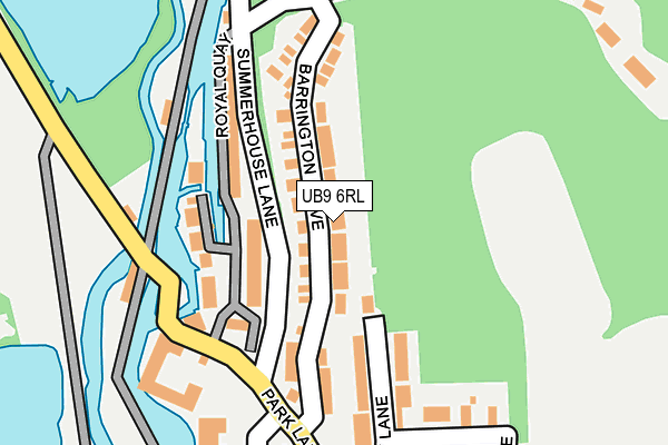 UB9 6RL map - OS OpenMap – Local (Ordnance Survey)