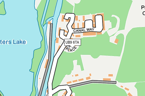 UB9 6TA map - OS OpenMap – Local (Ordnance Survey)