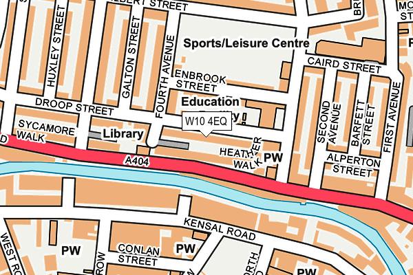 W10 4EQ map - OS OpenMap – Local (Ordnance Survey)