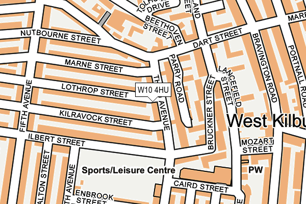 W10 4HU map - OS OpenMap – Local (Ordnance Survey)