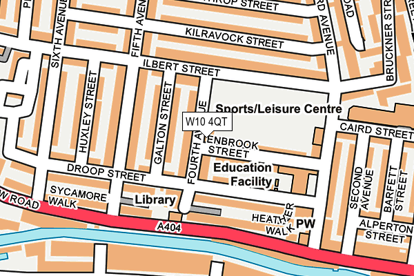 W10 4QT map - OS OpenMap – Local (Ordnance Survey)