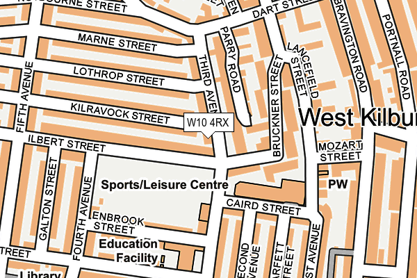 W10 4RX map - OS OpenMap – Local (Ordnance Survey)