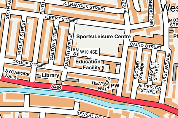 W10 4SE map - OS OpenMap – Local (Ordnance Survey)