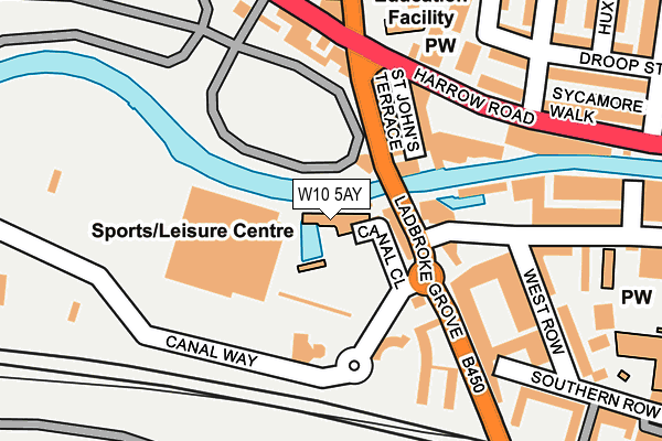 W10 5AY map - OS OpenMap – Local (Ordnance Survey)