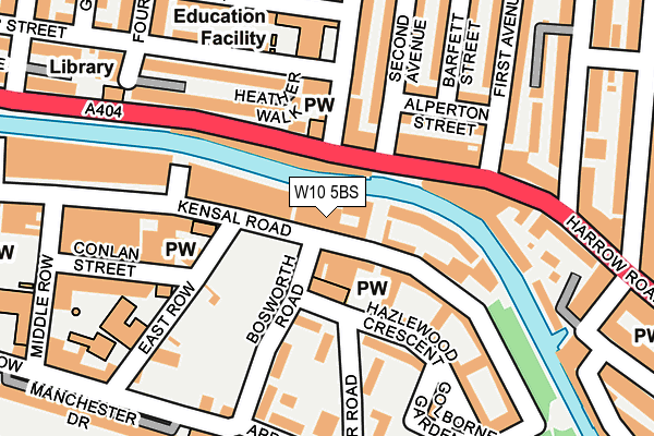 W10 5BS map - OS OpenMap – Local (Ordnance Survey)