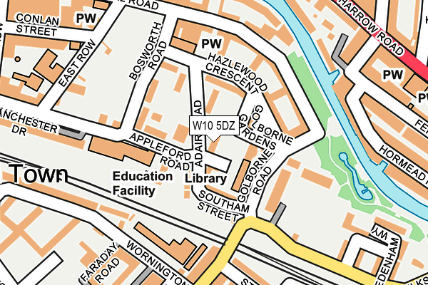 W10 5DZ map - OS OpenMap – Local (Ordnance Survey)