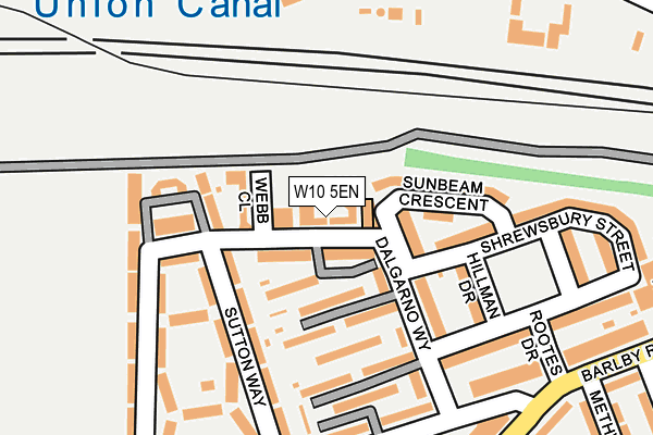 W10 5EN map - OS OpenMap – Local (Ordnance Survey)