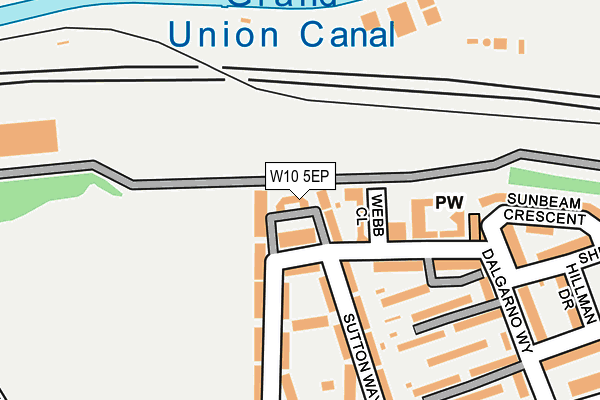 W10 5EP map - OS OpenMap – Local (Ordnance Survey)