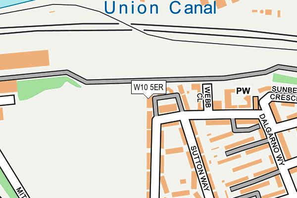 W10 5ER map - OS OpenMap – Local (Ordnance Survey)