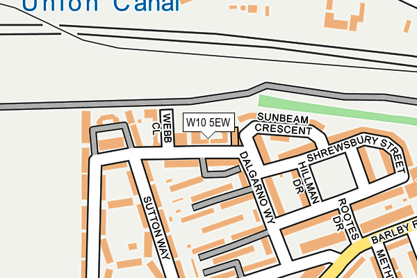 W10 5EW map - OS OpenMap – Local (Ordnance Survey)