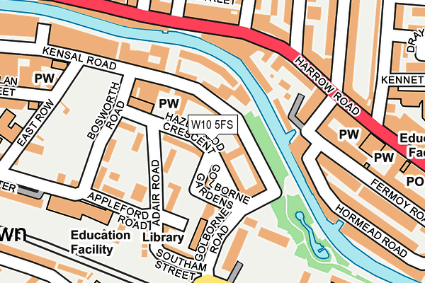 W10 5FS map - OS OpenMap – Local (Ordnance Survey)