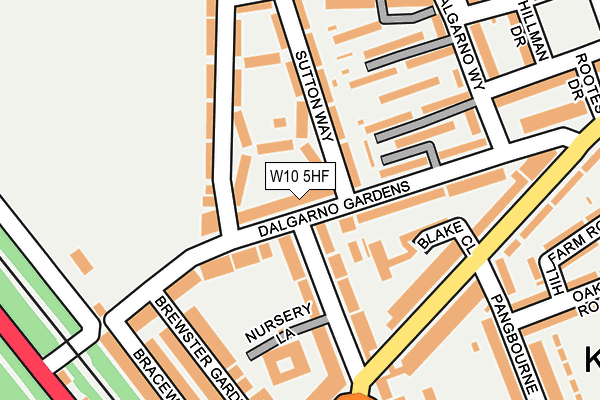 W10 5HF map - OS OpenMap – Local (Ordnance Survey)