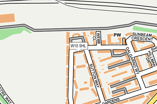 W10 5HL map - OS OpenMap – Local (Ordnance Survey)