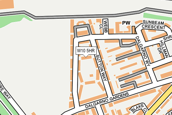 W10 5HR map - OS OpenMap – Local (Ordnance Survey)