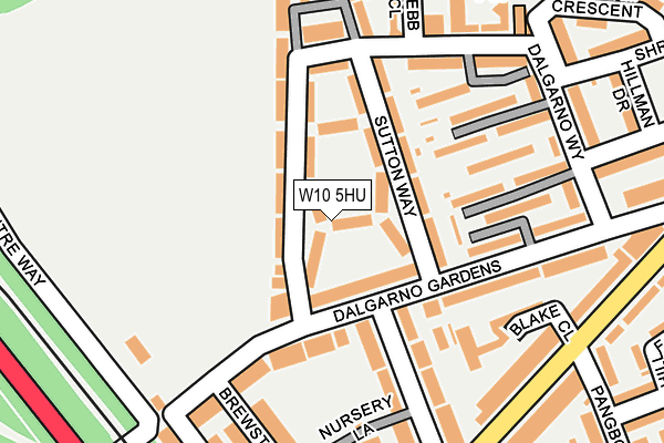 W10 5HU map - OS OpenMap – Local (Ordnance Survey)
