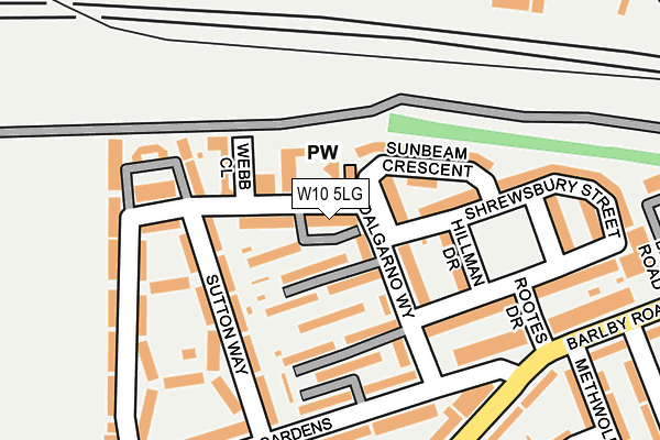 W10 5LG map - OS OpenMap – Local (Ordnance Survey)