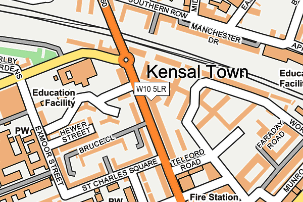 W10 5LR map - OS OpenMap – Local (Ordnance Survey)