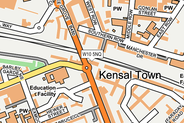 W10 5NQ map - OS OpenMap – Local (Ordnance Survey)