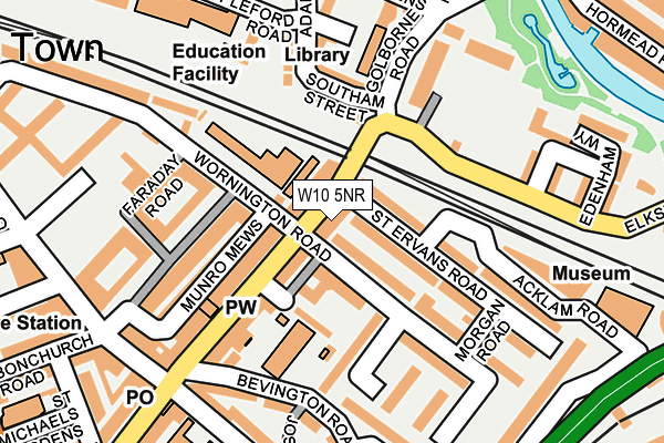 W10 5NR map - OS OpenMap – Local (Ordnance Survey)