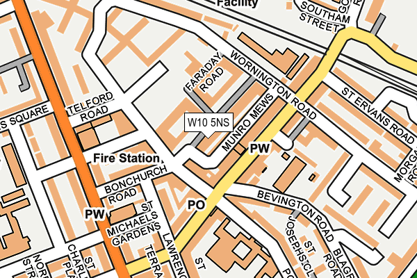 W10 5NS map - OS OpenMap – Local (Ordnance Survey)