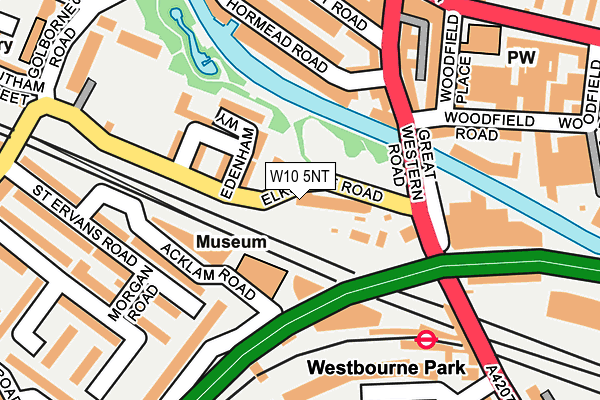 W10 5NT map - OS OpenMap – Local (Ordnance Survey)