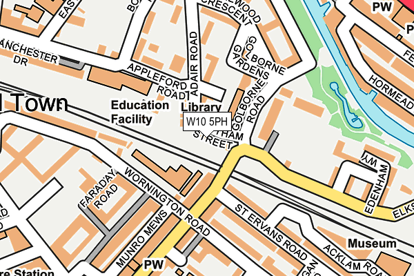 W10 5PH map - OS OpenMap – Local (Ordnance Survey)