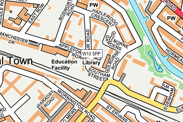 W10 5PP map - OS OpenMap – Local (Ordnance Survey)