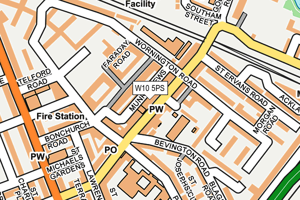 W10 5PS map - OS OpenMap – Local (Ordnance Survey)