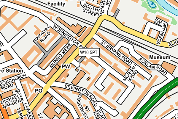 W10 5PT map - OS OpenMap – Local (Ordnance Survey)