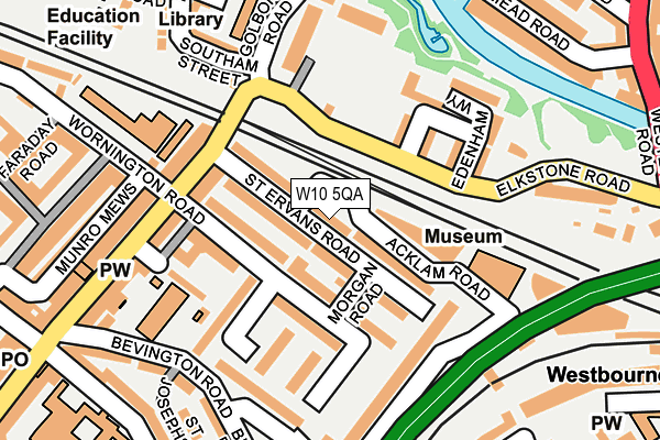 W10 5QA map - OS OpenMap – Local (Ordnance Survey)