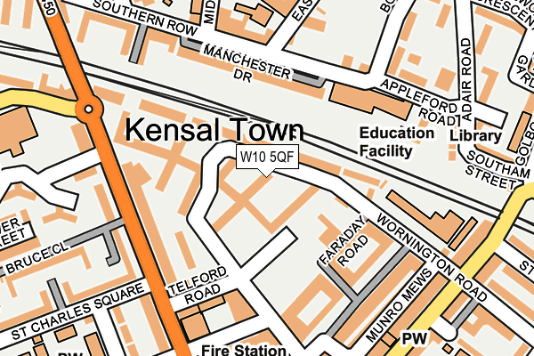 W10 5QF map - OS OpenMap – Local (Ordnance Survey)