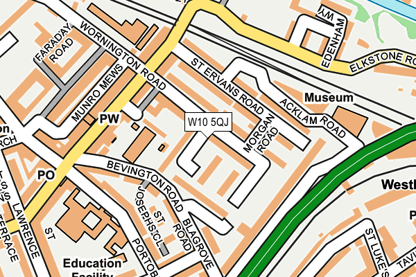 W10 5QJ map - OS OpenMap – Local (Ordnance Survey)