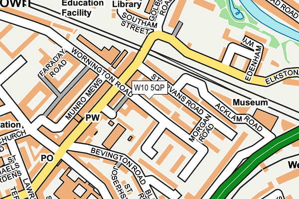 W10 5QP map - OS OpenMap – Local (Ordnance Survey)
