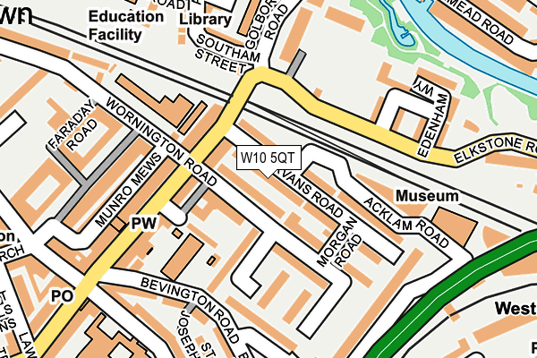 W10 5QT map - OS OpenMap – Local (Ordnance Survey)