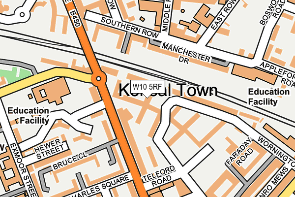 W10 5RF map - OS OpenMap – Local (Ordnance Survey)